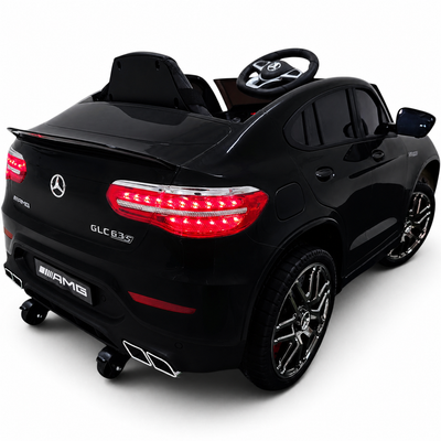 Coche Eléctrico para Niño MERCEDES GLC63S 4x4 12v Negro c/ RUEDAS DE GOMA & ASIENTO DE PIEL