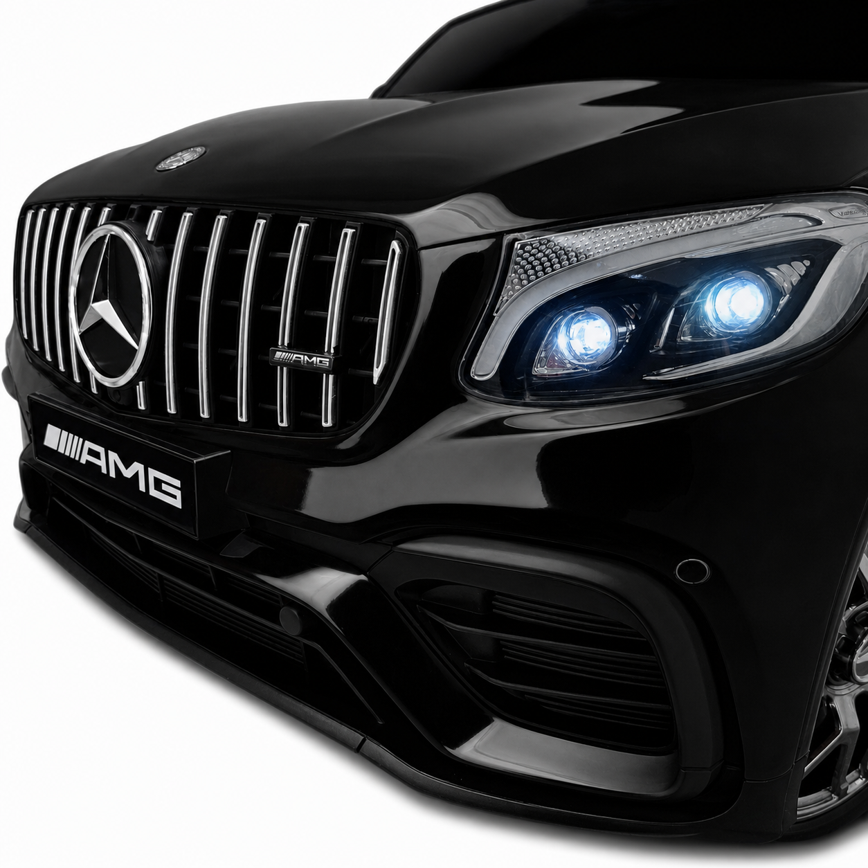 Coche Eléctrico para Niño MERCEDES GLC63S 4x4 12v Negro c/ RUEDAS DE GOMA & ASIENTO DE PIEL