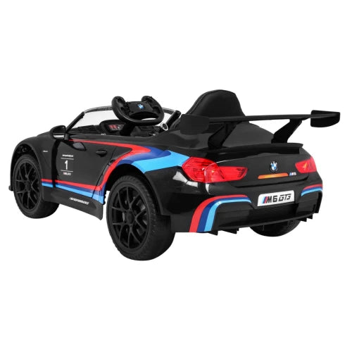 Coche Eléctrico para Niños BMW M6 GT3 12v Negro c/ RUEDAS DE GOMA & ASIENTO DE PIEL