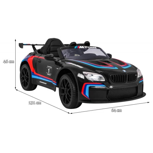 Coche Eléctrico para Niños BMW M6 GT3 12v Negro c/ RUEDAS DE GOMA & ASIENTO DE PIEL