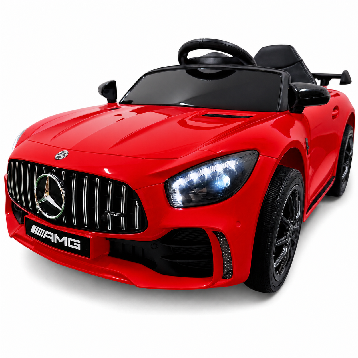 Coche Eléctrico para Niños MERCEDES GTR MINI 12v BATERÍA DE LITIO Rojo c/ RUEDAS DE GOMA & ASIENTO DE PIEL