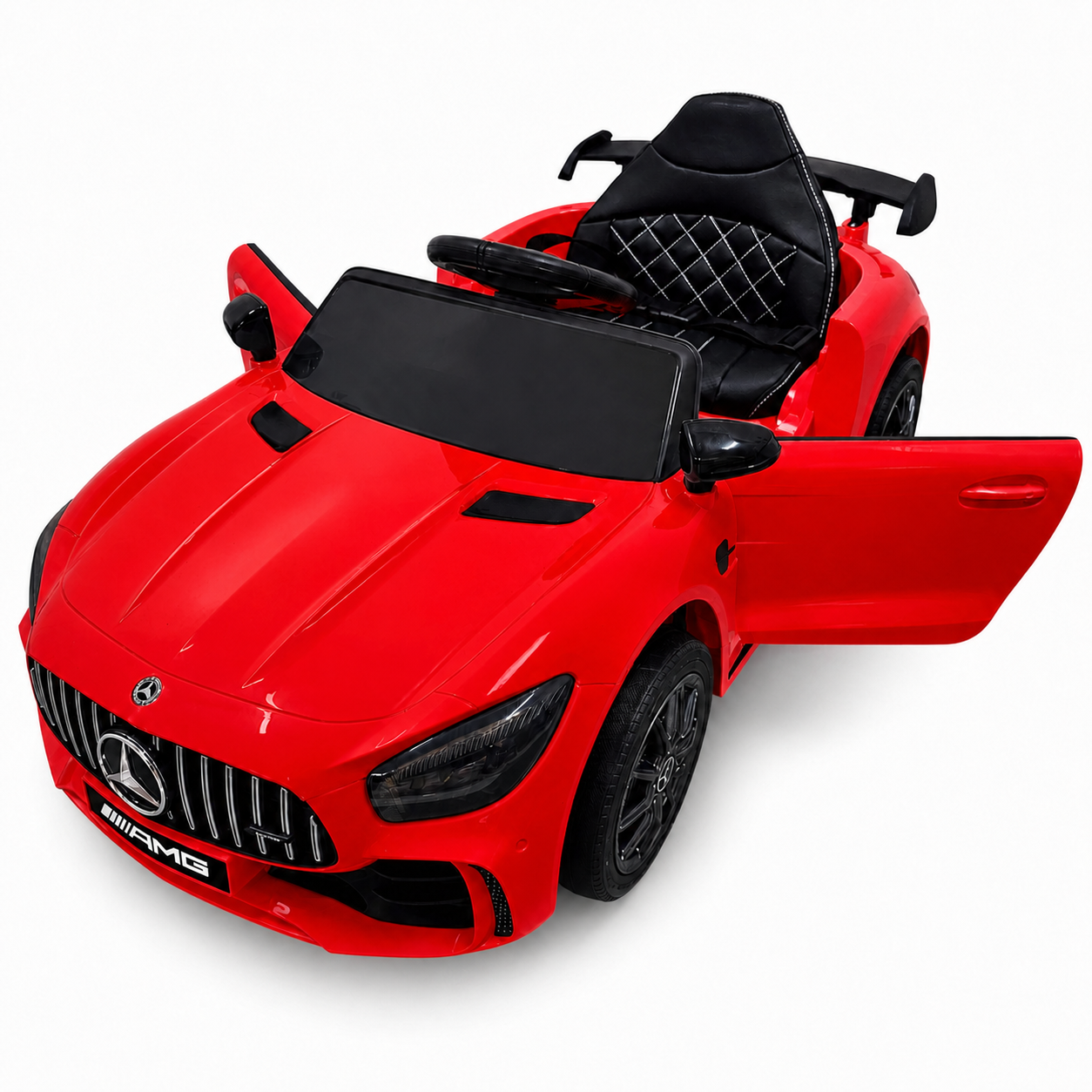 Coche Eléctrico para Niños MERCEDES GTR MINI 12v BATERÍA DE LITIO Rojo c/ RUEDAS DE GOMA & ASIENTO DE PIEL