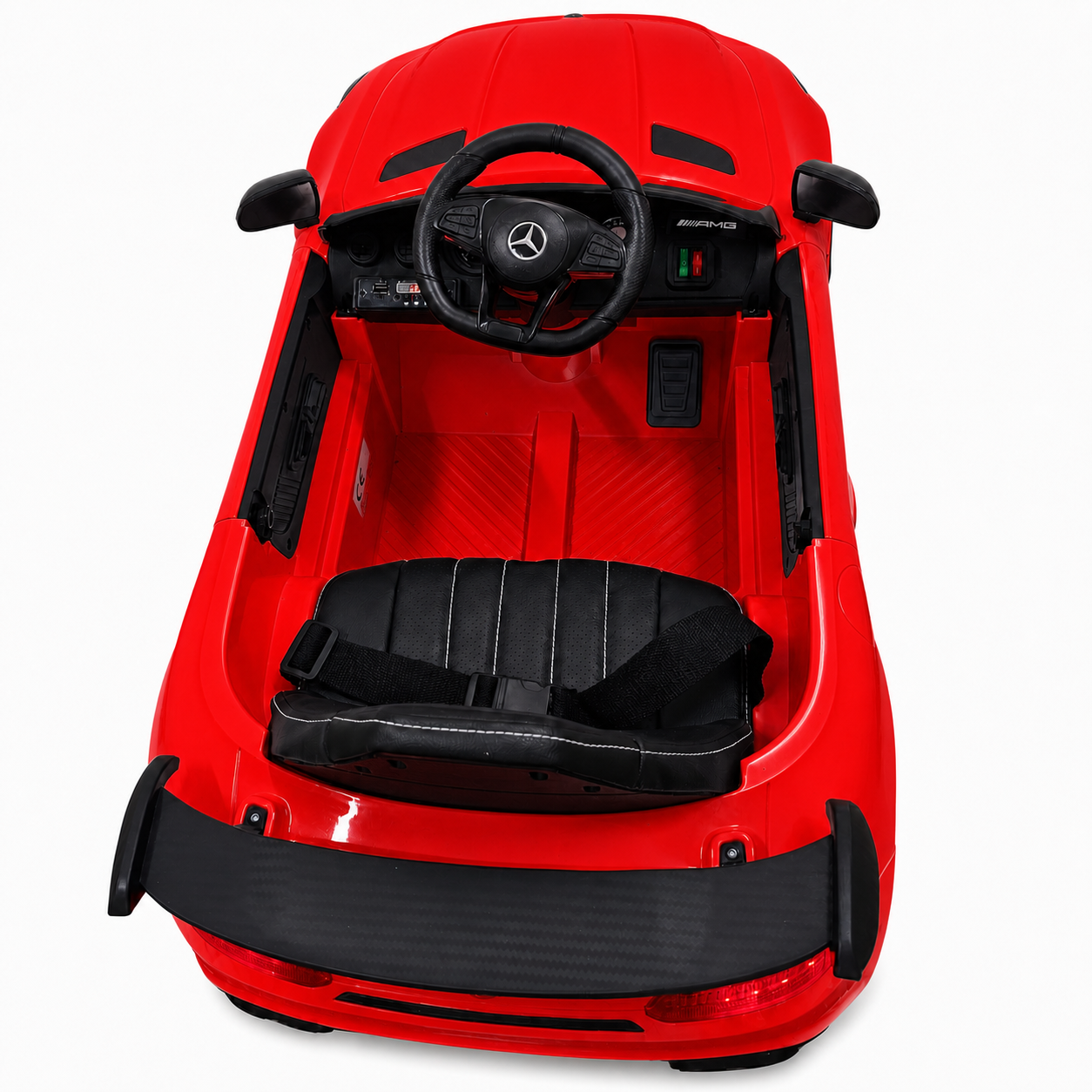Coche Eléctrico para Niños MERCEDES GTR MINI 12v BATERÍA DE LITIO Rojo c/ RUEDAS DE GOMA & ASIENTO DE PIEL