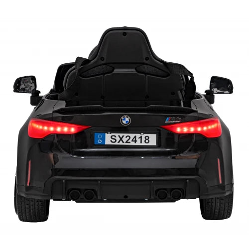 Carro Elétrico para Criança BMW M4 12v Preto BATERIA DE LITIO c/ RODAS DE BORRACHA & ASSENTO EM PELE