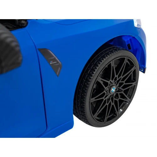 Carro Elétrico para Criança BMW M4 12v Azul BATERIA DE LITIO c/ RODAS DE BORRACHA & ASSENTO EM PELE