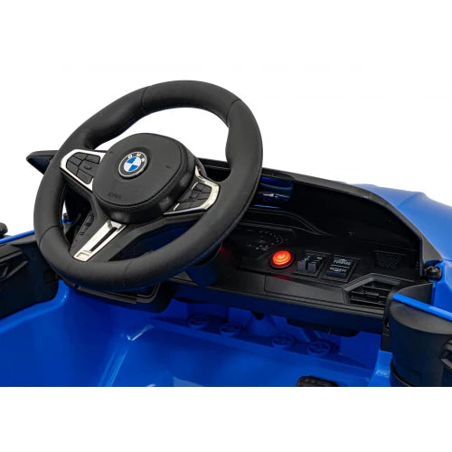 Carro Elétrico para Criança BMW M4 12v Azul BATERIA DE LITIO c/ RODAS DE BORRACHA & ASSENTO EM PELE