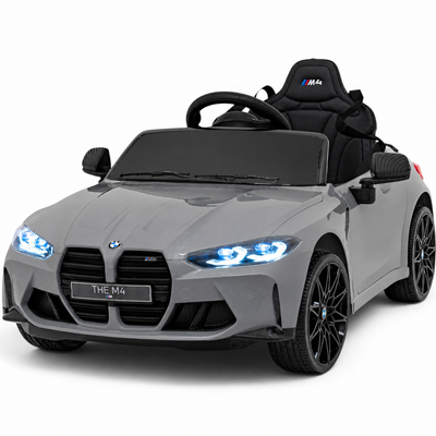 Coche Eléctrico para Niños BMW M4 12v Negro BATERÍA DE LITIO con RUEDAS DE GOMA y ASIENTO DE PIEL