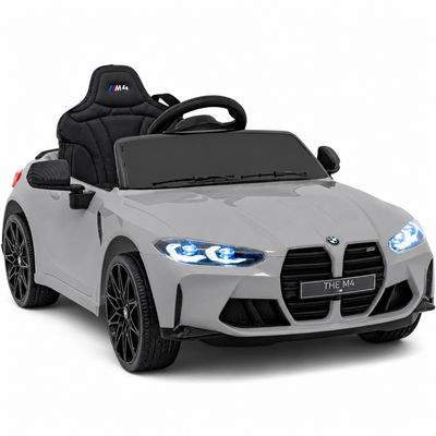 Coche Eléctrico para Niños BMW M4 12v Negro BATERÍA DE LITIO con RUEDAS DE GOMA y ASIENTO DE PIEL