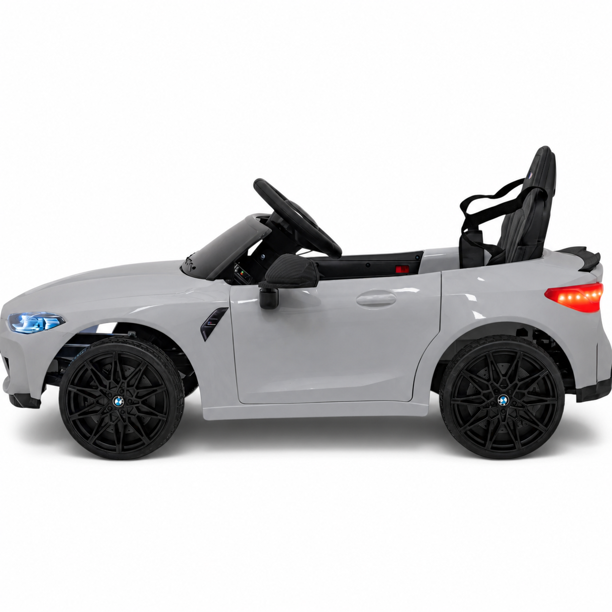 Coche Eléctrico para Niños BMW M4 12v Negro BATERÍA DE LITIO con RUEDAS DE GOMA y ASIENTO DE PIEL