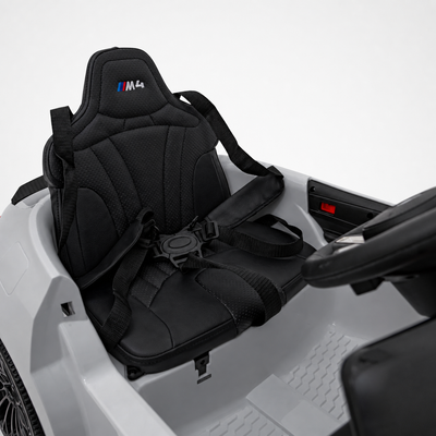 Coche Eléctrico para Niños BMW M4 12v Negro BATERÍA DE LITIO con RUEDAS DE GOMA y ASIENTO DE PIEL