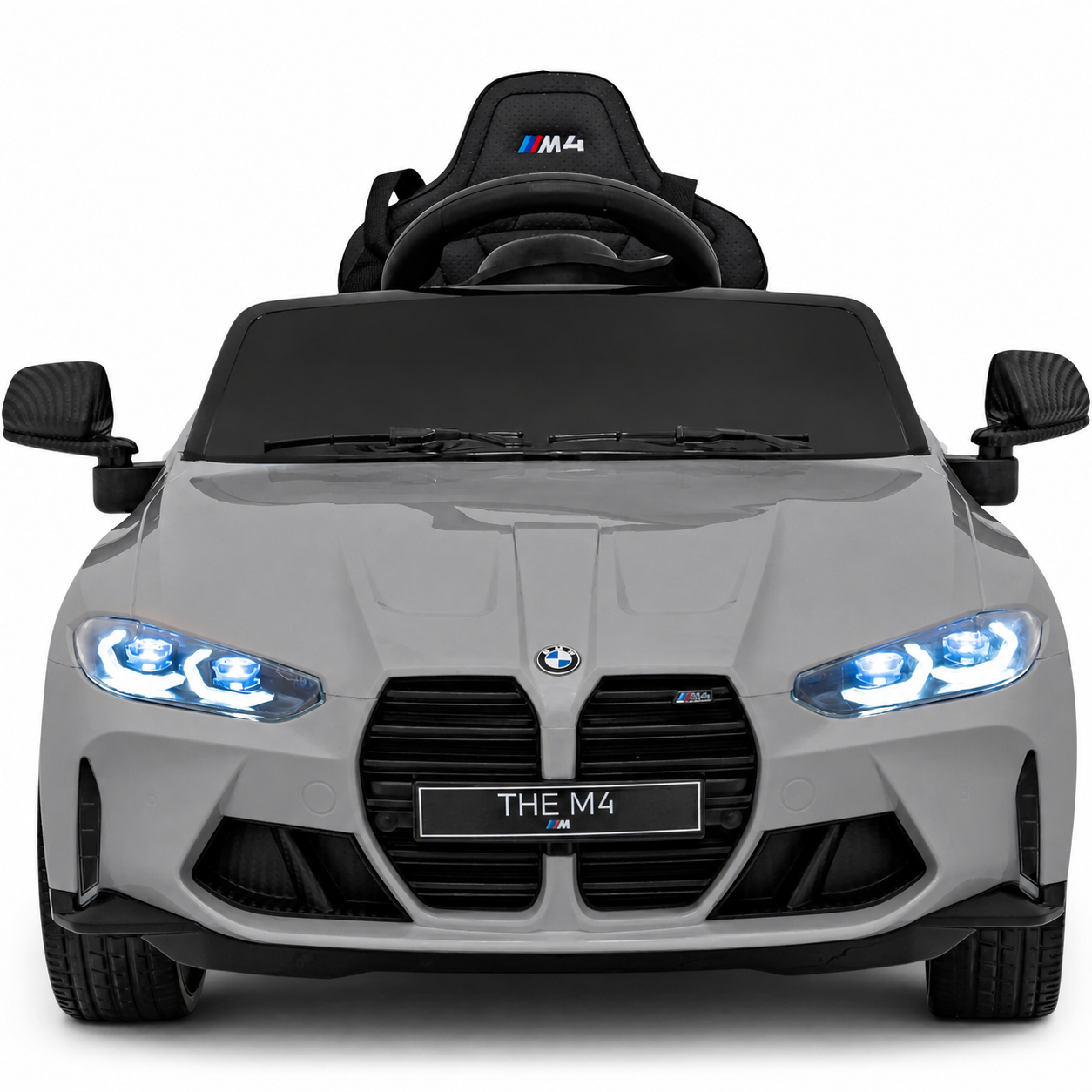Coche Eléctrico para Niños BMW M4 12v Negro BATERÍA DE LITIO con RUEDAS DE GOMA y ASIENTO DE PIEL