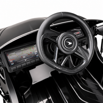 Carro Elétrico para Criança MCLAREN GT 12v Preto c/ RODAS DE BORRACHA & ASSENTO EM PELE