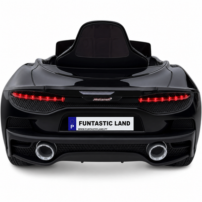 Carro Elétrico para Criança MCLAREN GT 12v Preto c/ RODAS DE BORRACHA & ASSENTO EM PELE