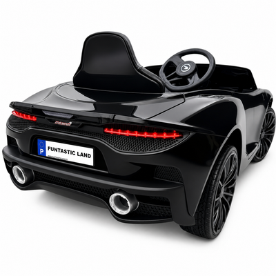 Carro Elétrico para Criança MCLAREN GT 12v Preto c/ RODAS DE BORRACHA & ASSENTO EM PELE