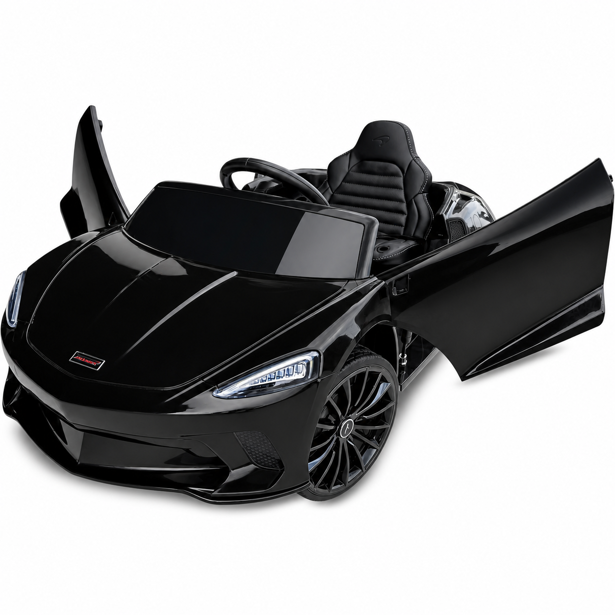 Carro Elétrico para Criança MCLAREN GT 12v Preto c/ RODAS DE BORRACHA & ASSENTO EM PELE