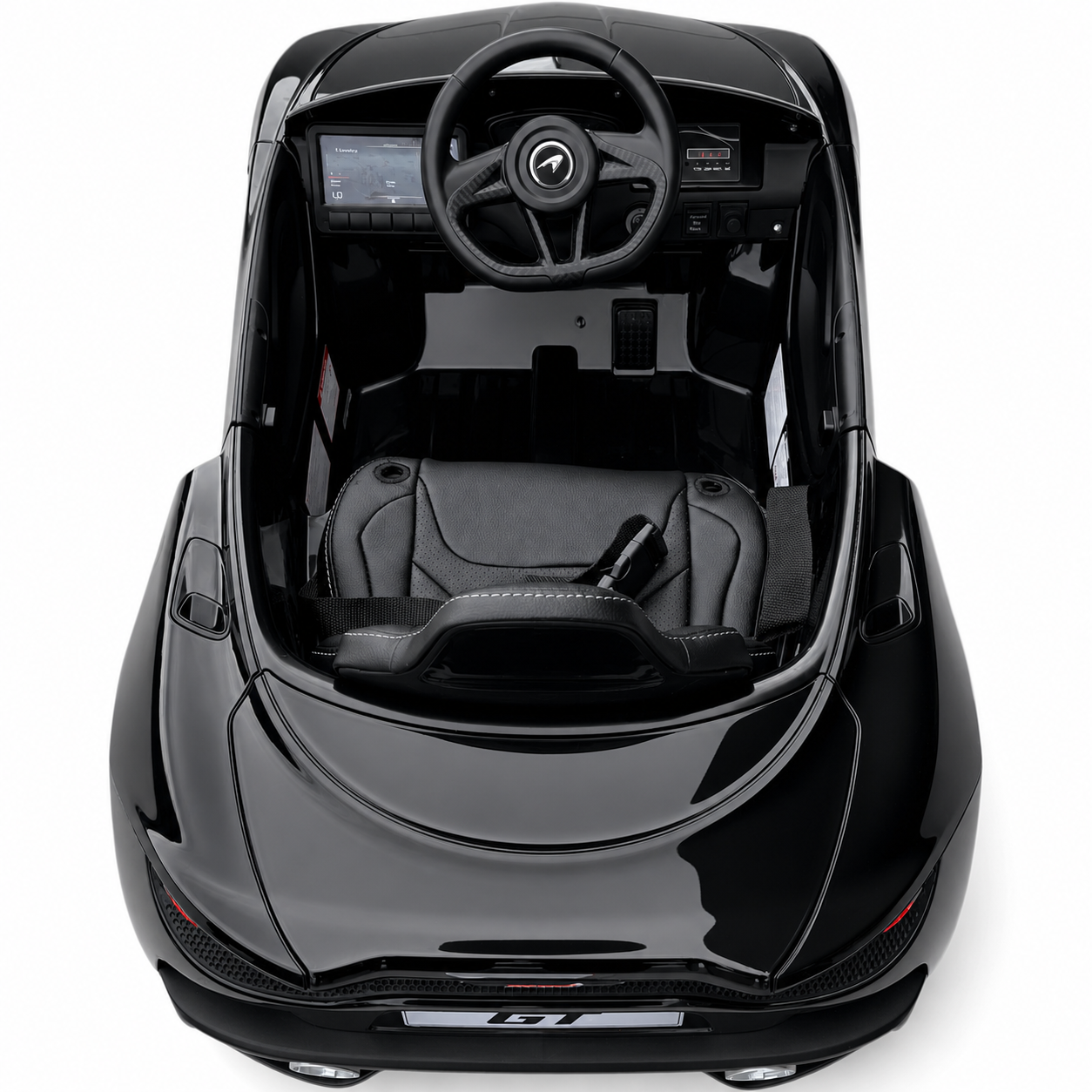 Carro Elétrico para Criança MCLAREN GT 12v Preto c/ RODAS DE BORRACHA & ASSENTO EM PELE