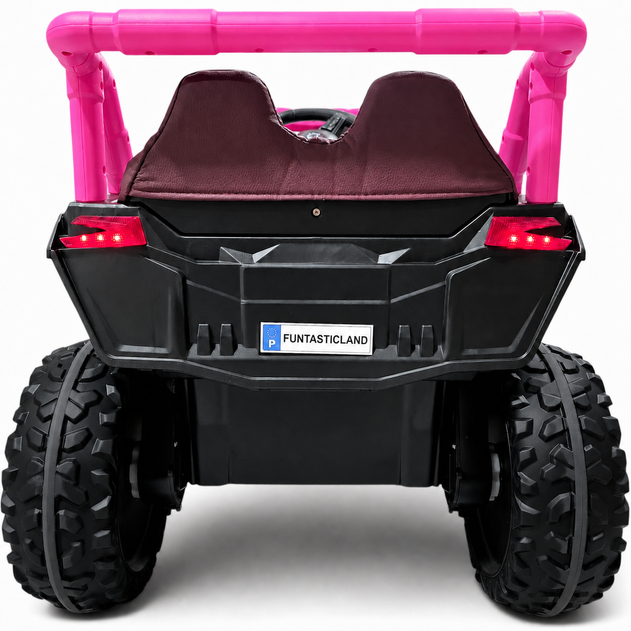 Carro Elétrico para Criança BUGGY XSPEED 12v Rosa c/ RODAS DE BORRACHA & ASSENTO EM PELE