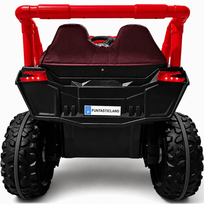 Carro Elétrico para Criança BUGGY XSPEED 12v Vermelho c/ RODAS DE BORRACHA & ASSENTO EM PELE