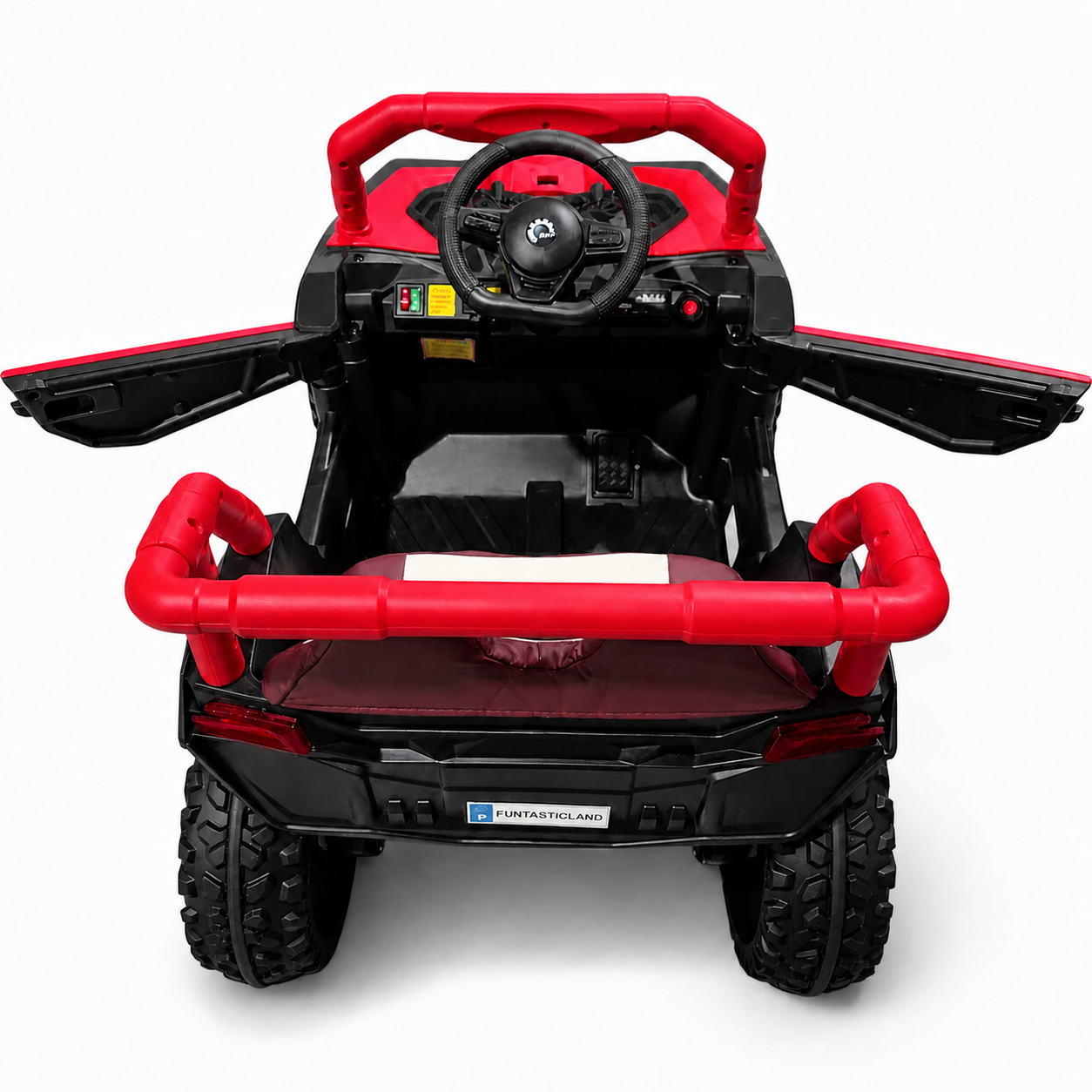 Carro Elétrico para Criança BUGGY XSPEED 12v Vermelho c/ RODAS DE BORRACHA & ASSENTO EM PELE