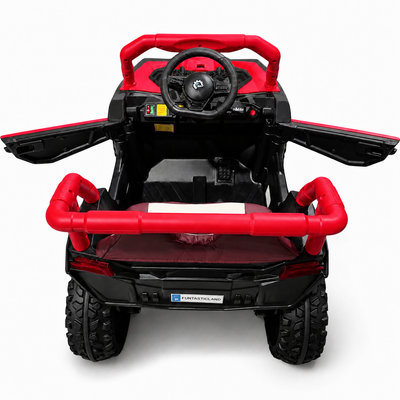 Carro Elétrico para Criança BUGGY XSPEED 12v Vermelho c/ RODAS DE BORRACHA & ASSENTO EM PELE
