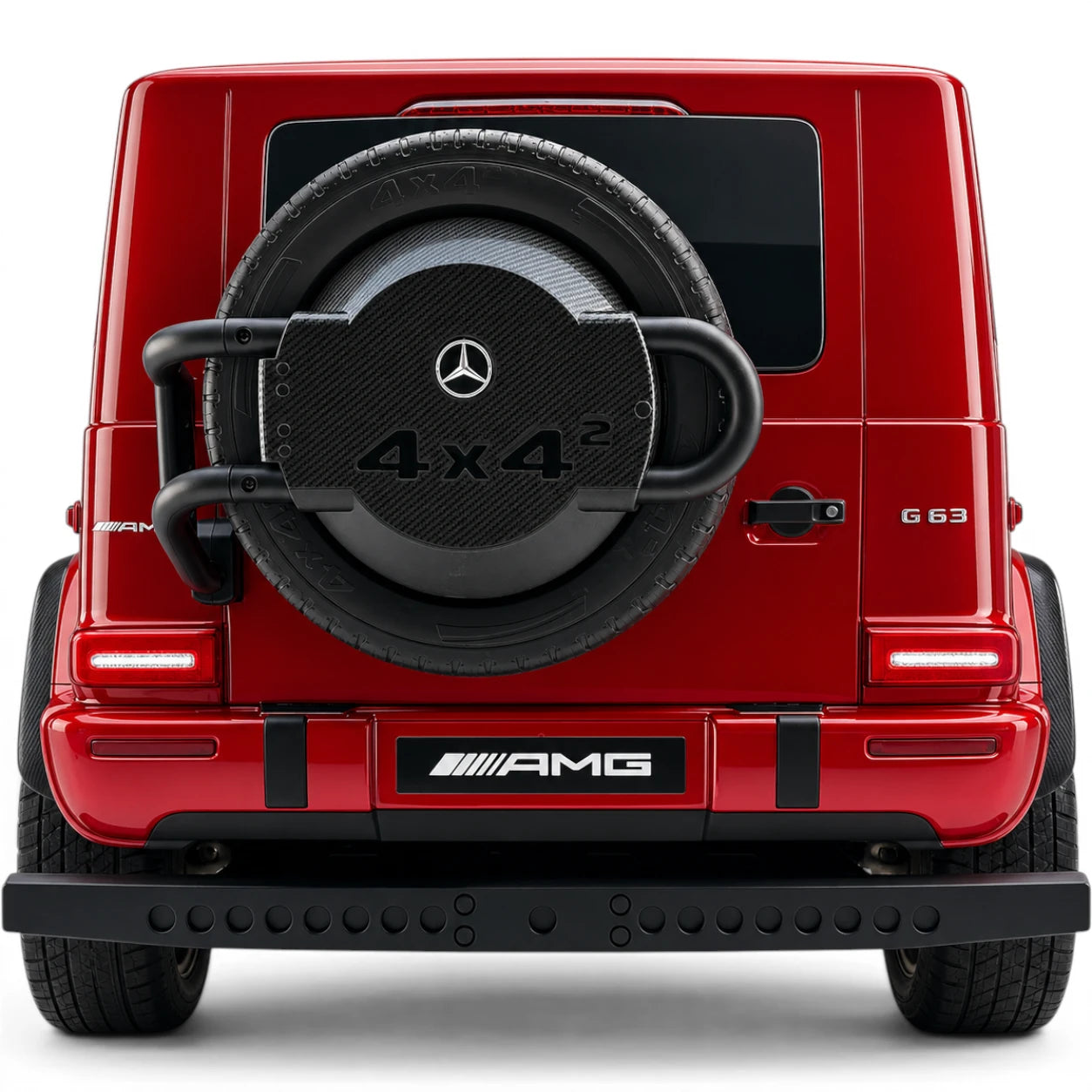 Carro Elétrico para Criança MERCEDES G63 AMG XXL Vermelho Metalizado 24v MP4 4x4 c/ RODAS DE BORRACHA & ASSENTO EM PELE