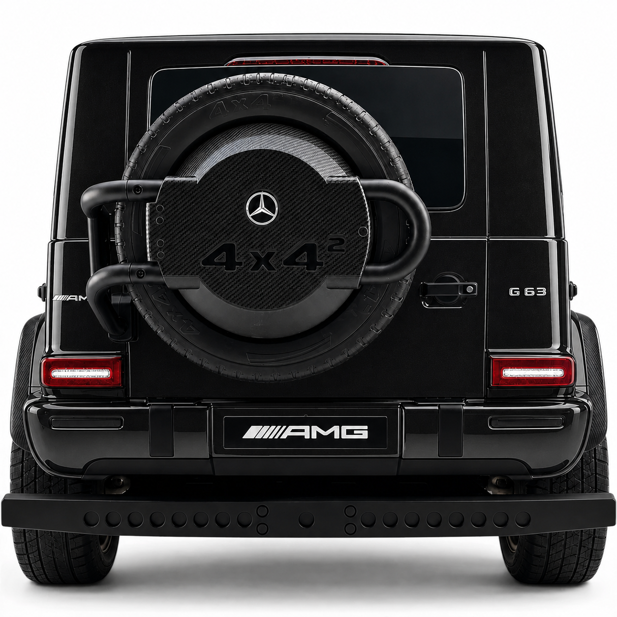 Carro Elétrico para Criança MERCEDES G63 AMG XXL Preto Metalizado 24v MP4 4x4 c/ RODAS DE BORRACHA & ASSENTO EM PELE