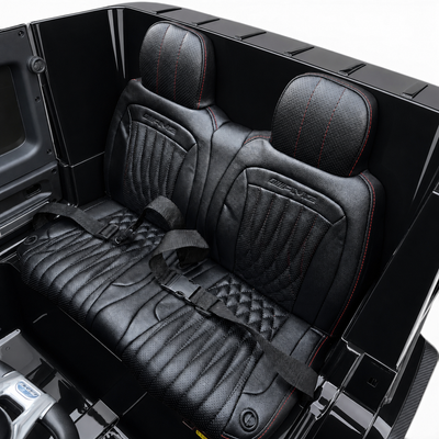 Carro Elétrico para Criança MERCEDES G63 AMG XXL Preto Metalizado 24v MP4 4x4 c/ RODAS DE BORRACHA & ASSENTO EM PELE