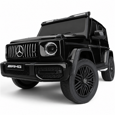 Carro Elétrico para Criança MERCEDES G63 AMG XXL Preto Metalizado 24v MP4 4x4 c/ RODAS DE BORRACHA & ASSENTO EM PELE