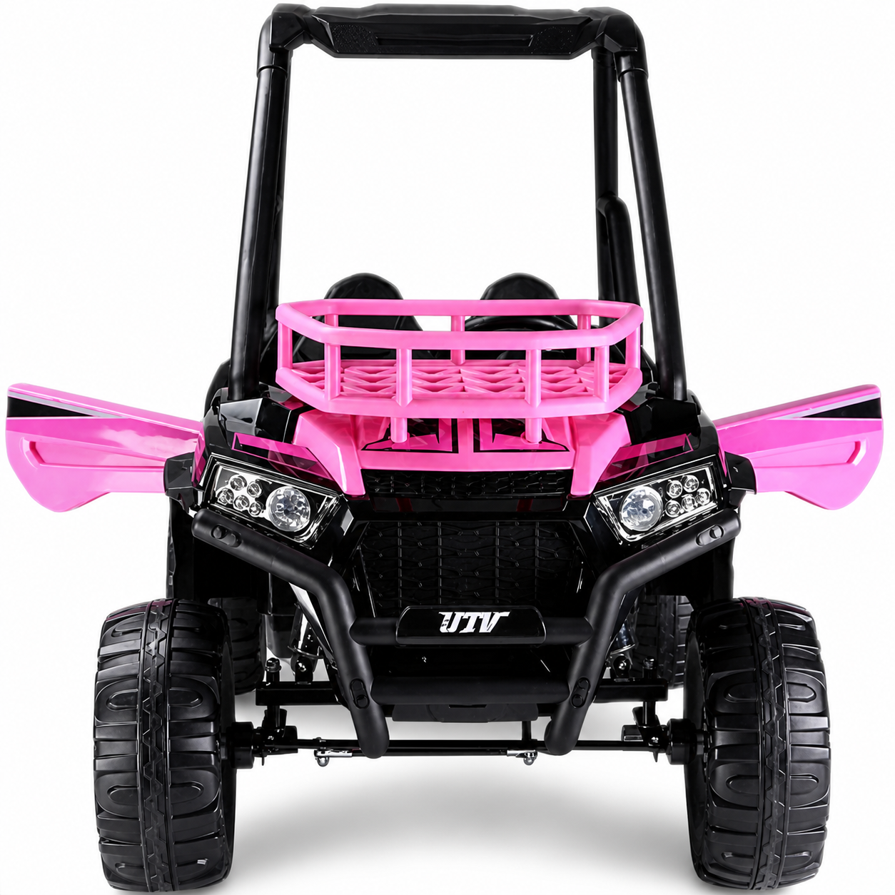 Carro Elétrico para Criança BUGGY SUPER MONSTER 24v Rosa c/ RODAS DE BORRACHA & ASSENTO EM PELE