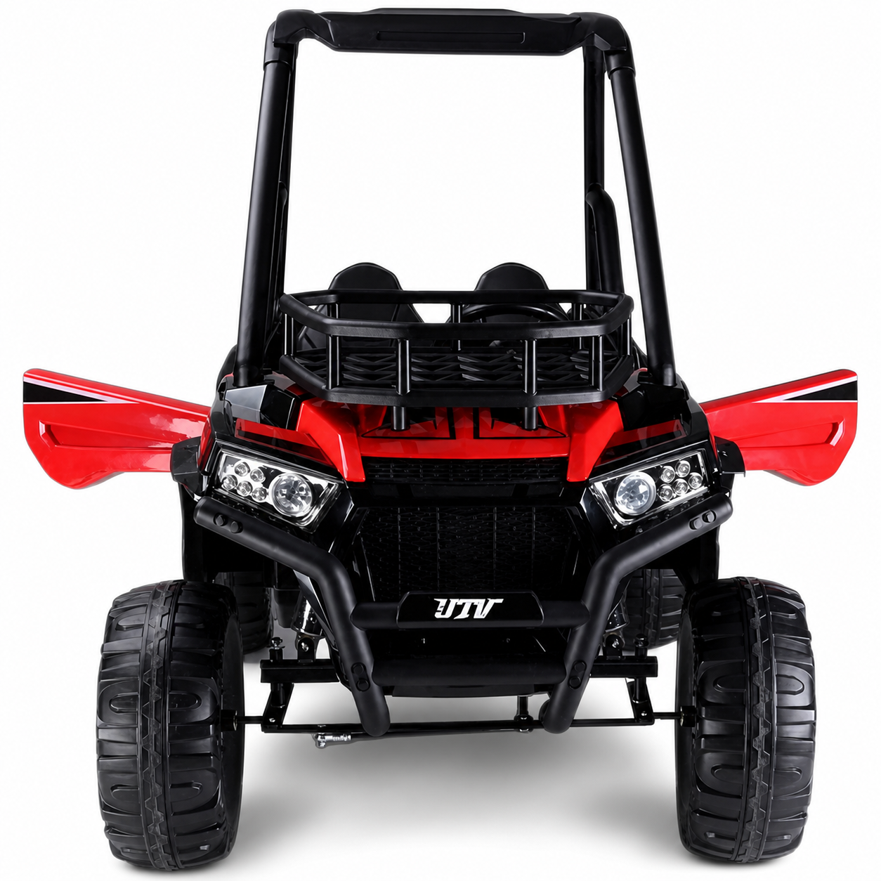 Carro Elétrico para Criança BUGGY SUPER MONSTER 24v Vermelho c/ RODAS DE BORRACHA & ASSENTO EM PELE