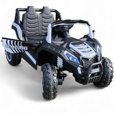 Coche Eléctrico para Niños BEACH BUGGY 4x4 24v Blanco c/ RUEDAS DE GOMA & ASIENTO DE PIEL