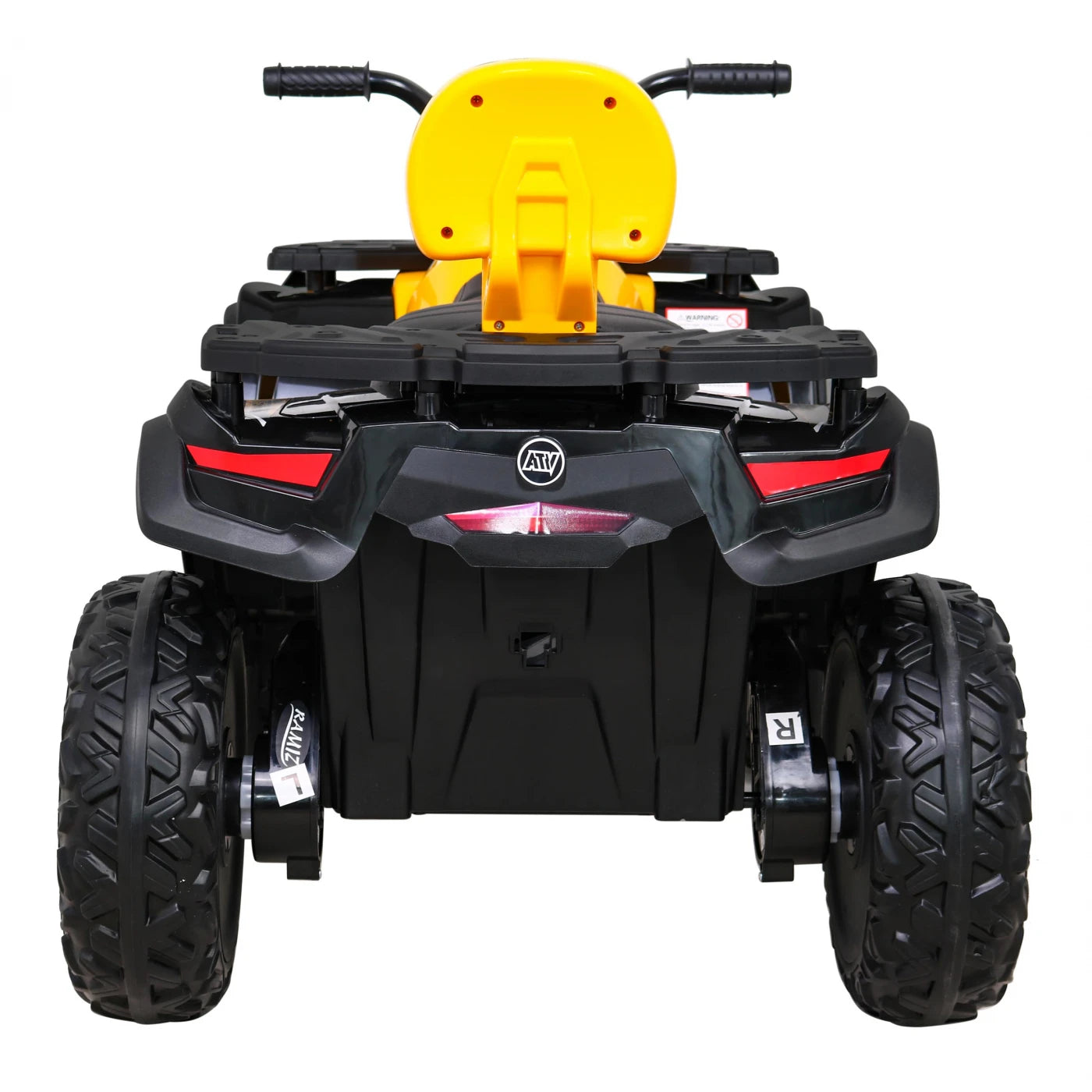 Moto Eléctrica para Niño QUAD XT 4x4 24v Amarilla c/ RODAS DE BORRACHA & ASIENTO EN PELE