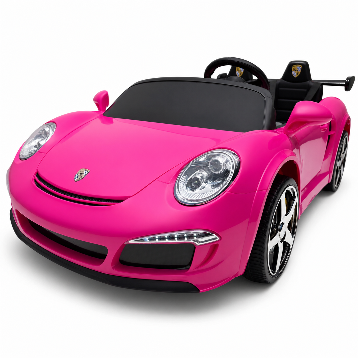 Carro Elétrico para Criança RUF CTT Rosa 4x4 24v c/ RODAS DE BORRACHA & ASSENTO EM PELE