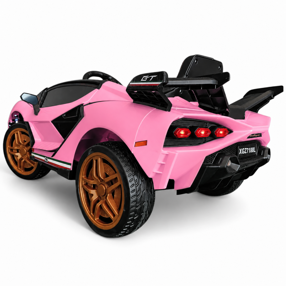 Coche Eléctrico para Niños Sian Style Rosa 12v c/ RUEDAS DE GOMA & ASIENTO DE PIEL
