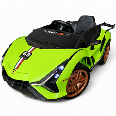 Coche Eléctrico para Niños Sian Style Verde 12v c/ RUEDAS DE GOMA & ASIENTO DE PIEL