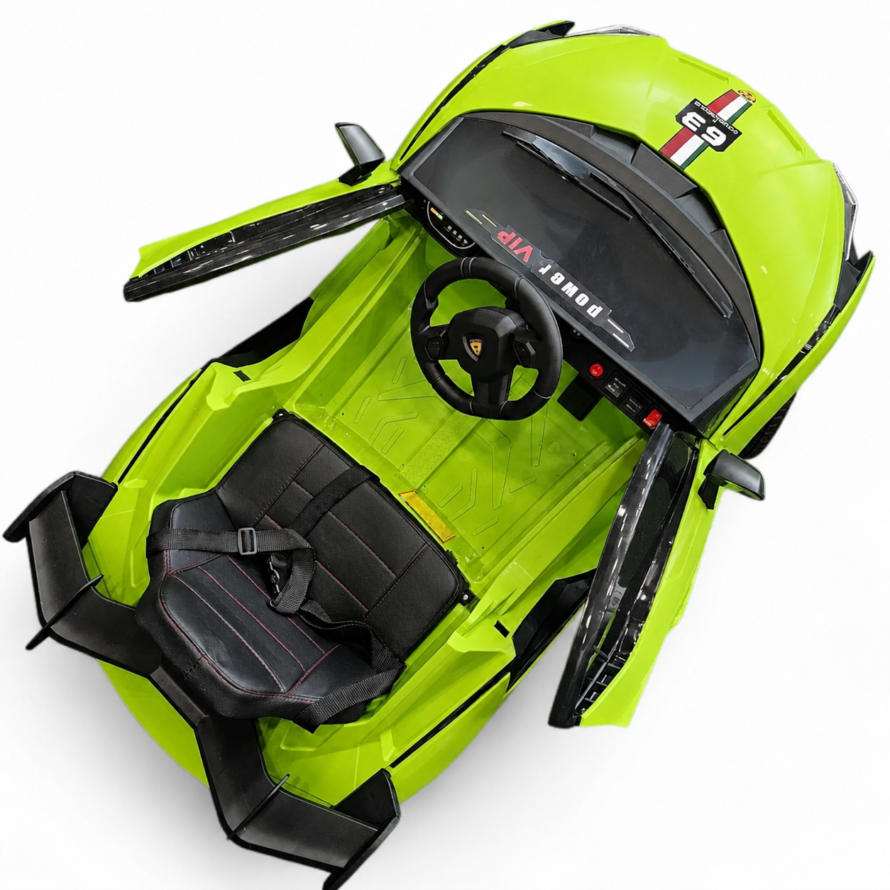 Coche Eléctrico para Niños Sian Style Verde 12v c/ RUEDAS DE GOMA & ASIENTO DE PIEL