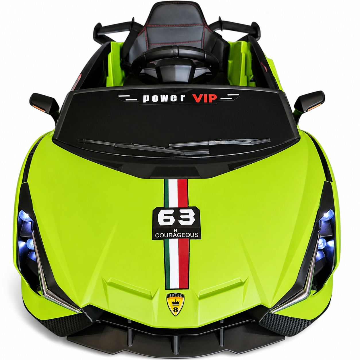 Coche Eléctrico para Niños Sian Style Verde 12v c/ RUEDAS DE GOMA & ASIENTO DE PIEL