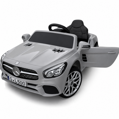 Coche Eléctrico para Niño MERCEDES SL500 12V Negro c/ RUEDAS DE GOMA & ASIENTO DE PIEL