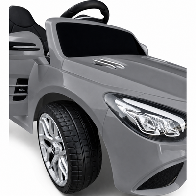Coche Eléctrico para Niño MERCEDES SL500 12V Negro c/ RUEDAS DE GOMA & ASIENTO DE PIEL
