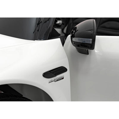 Coche Eléctrico para Niños MERCEDES SL63 Blanco 4x4  2 LUGARES 24v c/ RUEDAS DE GOMA & ASIENTO DE PIEL