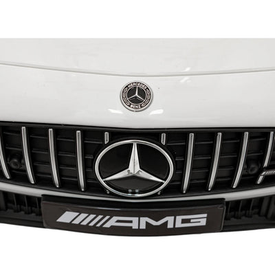 Coche Eléctrico para Niños MERCEDES SL63 Blanco 4x4  2 LUGARES 24v c/ RUEDAS DE GOMA & ASIENTO DE PIEL