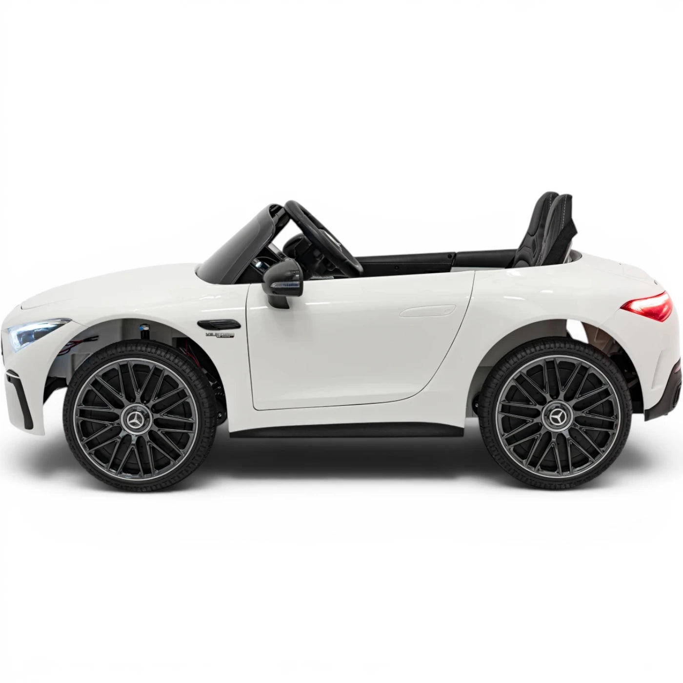 Coche Eléctrico para Niños MERCEDES SL63 Blanco 4x4  2 LUGARES 24v c/ RUEDAS DE GOMA & ASIENTO DE PIEL