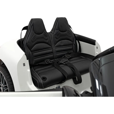 Coche Eléctrico para Niños MERCEDES SL63 Blanco 4x4  2 LUGARES 24v c/ RUEDAS DE GOMA & ASIENTO DE PIEL