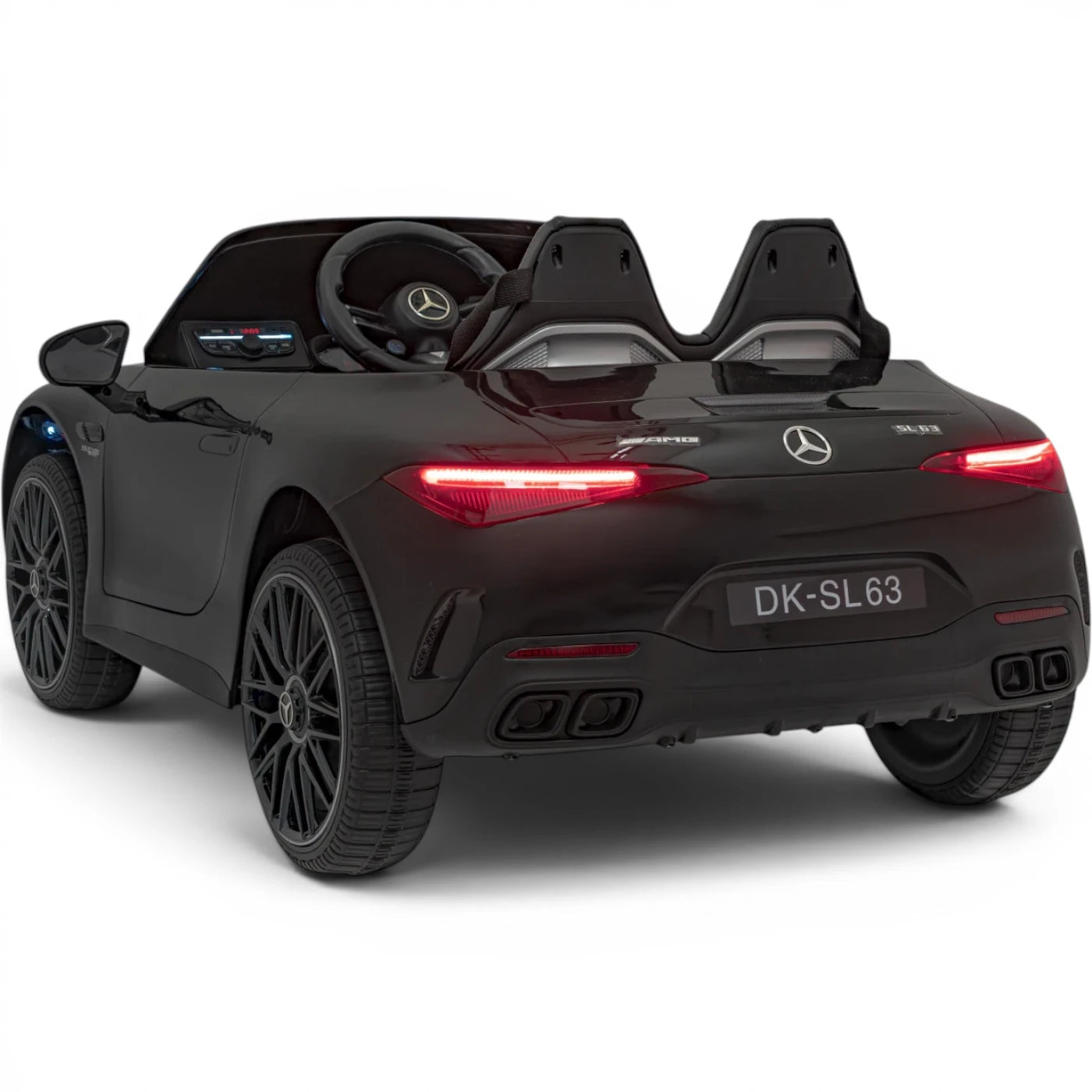 Coche Eléctrico para Niños MERCEDES SL63 Negro 4x4 2 LUGARES 24v c/ RUEDAS DE GOMA & ASIENTO DE PIEL