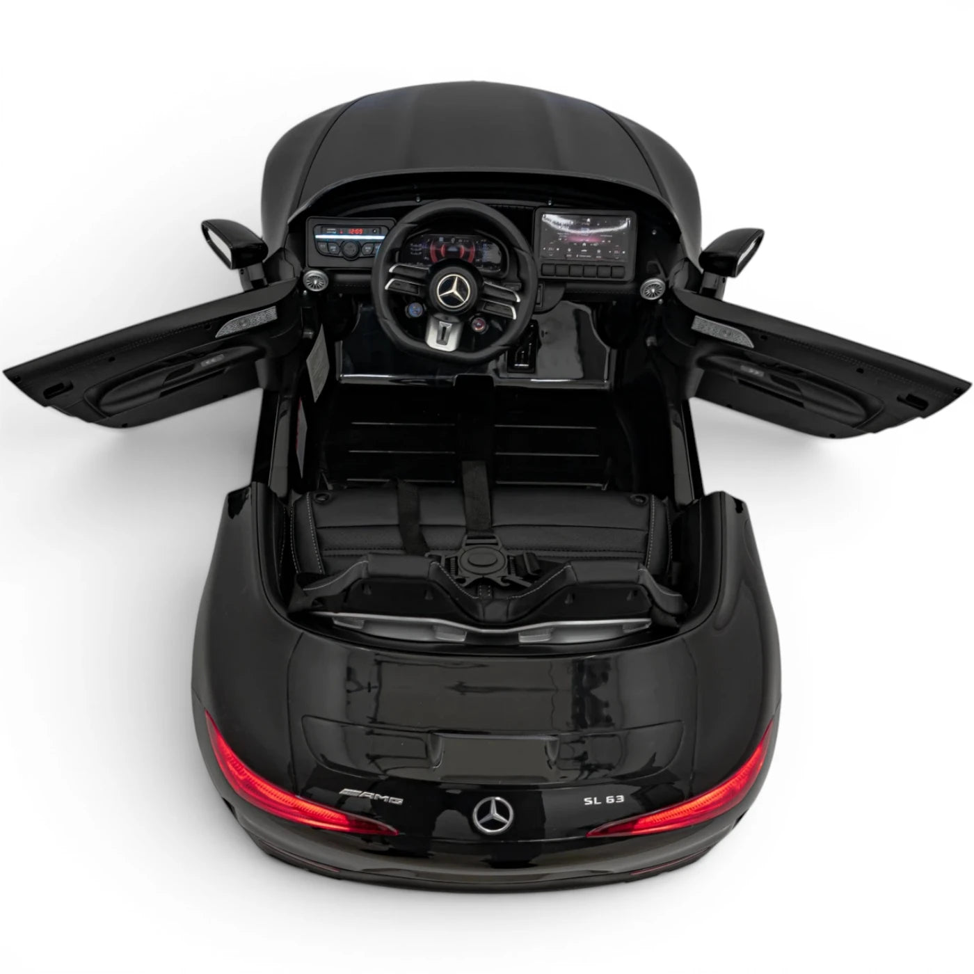 Coche Eléctrico para Niños MERCEDES SL63 Negro 4x4 2 LUGARES 24v c/ RUEDAS DE GOMA & ASIENTO DE PIEL