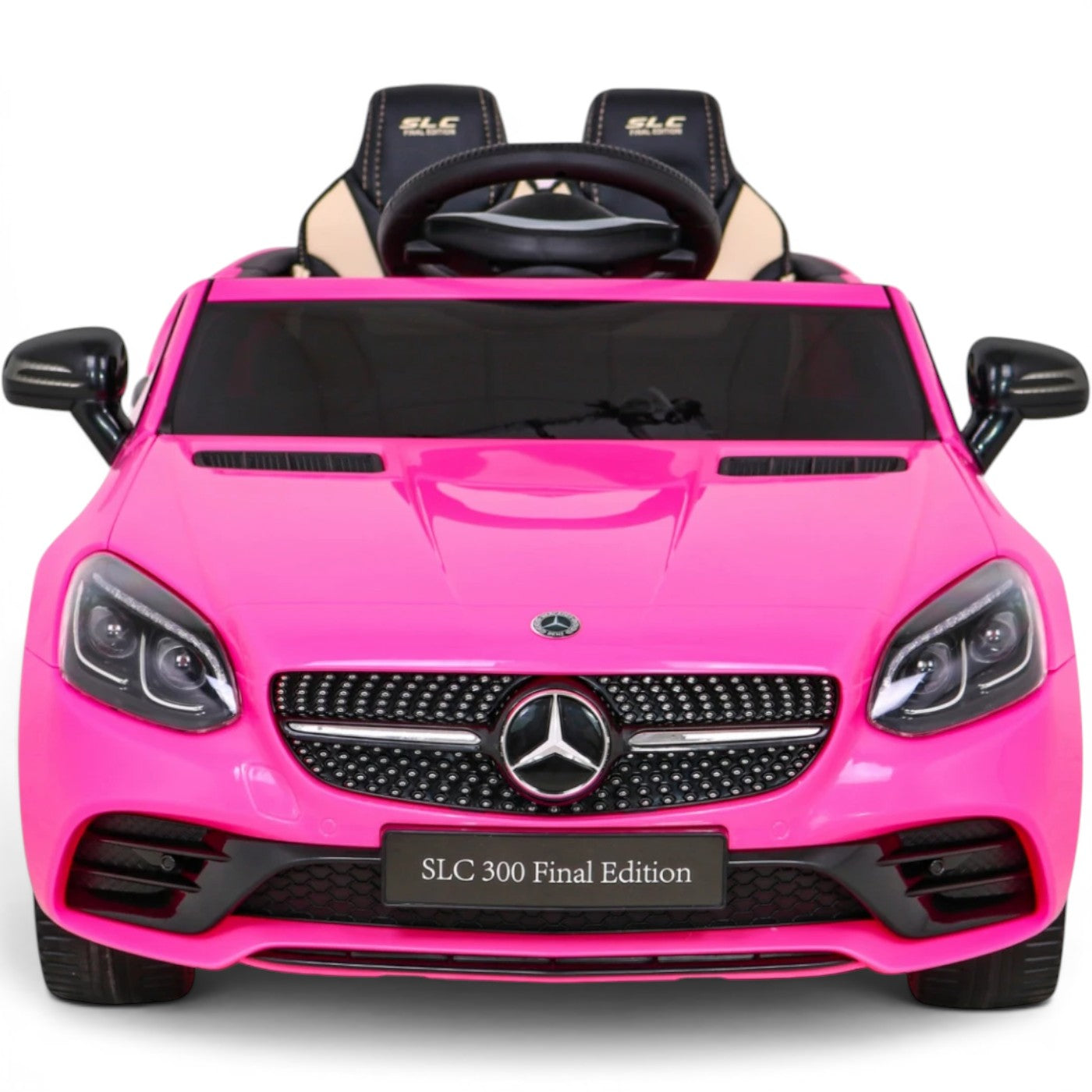 Carro Elétrico para Criança MERCEDES SLC300 12v Rosa BATERIA DE LITIO c/ RODAS DE BORRACHA & ASSENTO EM PELE