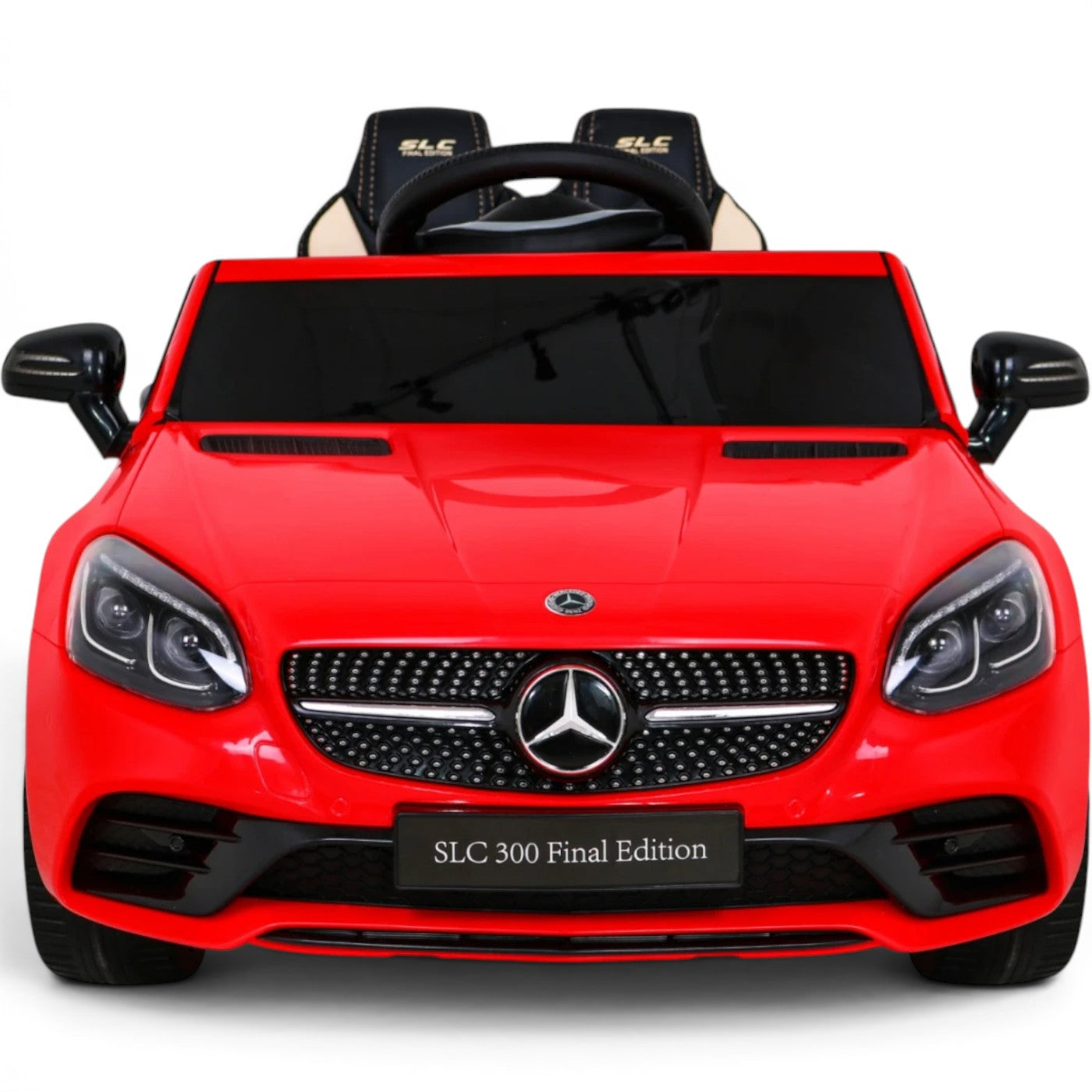 Carro Elétrico para Criança MERCEDES SLC300 12v Vermelho BATERIA DE LITIO c/ RODAS DE BORRACHA & ASSENTO EM PELE