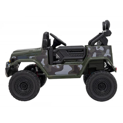 Coche Eléctrico para Niños TOYOTA FJ CRUISER 12v 4X4 Verde Camuflado c/ RUEDAS DE GOMA & ASIENTO DE PIEL