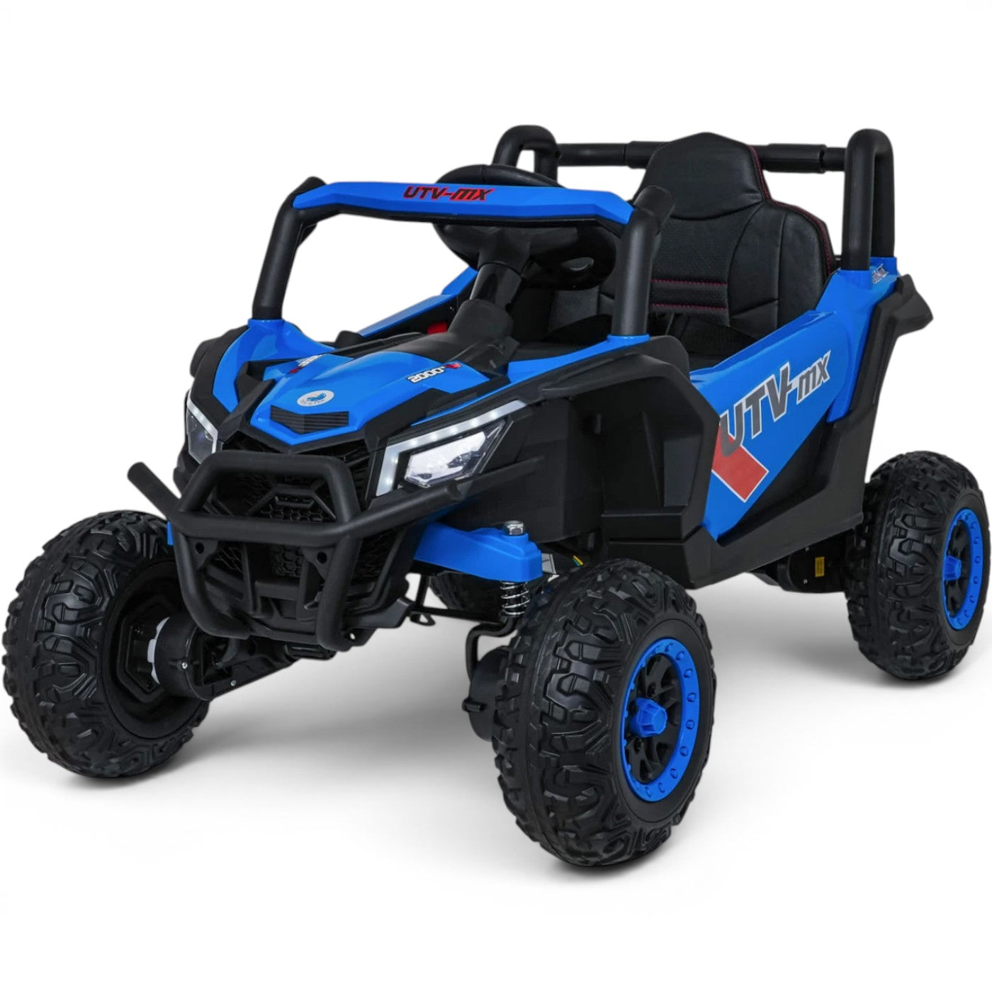 Coche Eléctrico para Niños Buggy UTV-MX 12v Azul BATERÍA DE LITIO c/ RUEDAS DE GOMA & ASIENTO DE PIEL