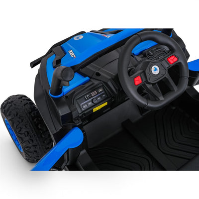Coche Eléctrico para Niños Buggy UTV-MX 12v Azul BATERÍA DE LITIO c/ RUEDAS DE GOMA & ASIENTO DE PIEL